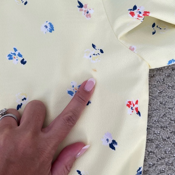 French Connection Yellow Dainty Flower Dress 4 - Picture 11 of 11